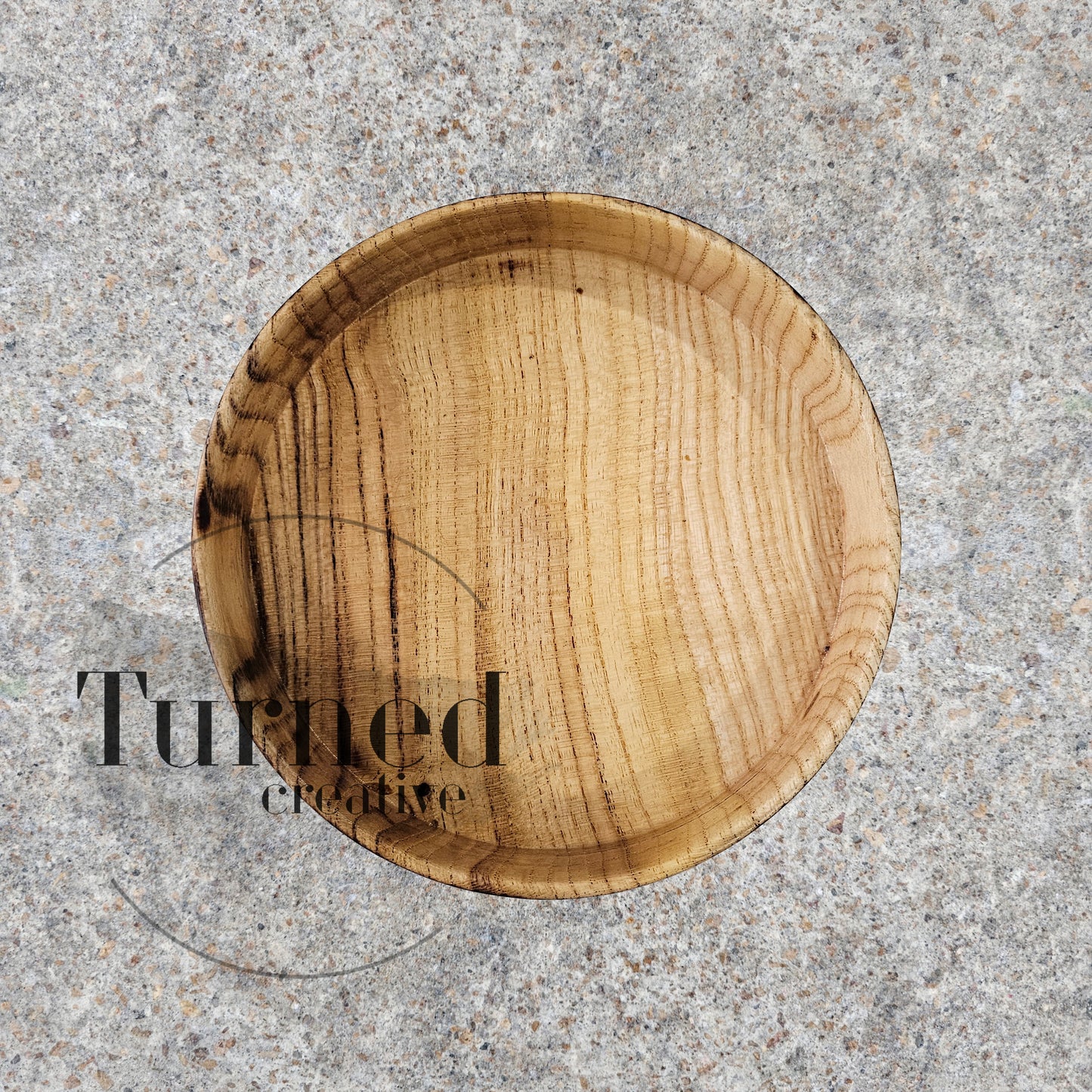 Hand Turned - Oak Bowl | Trinket Bowl with burned edging