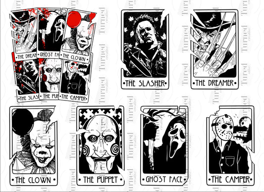 horror movie tarot halloween decal and wrap