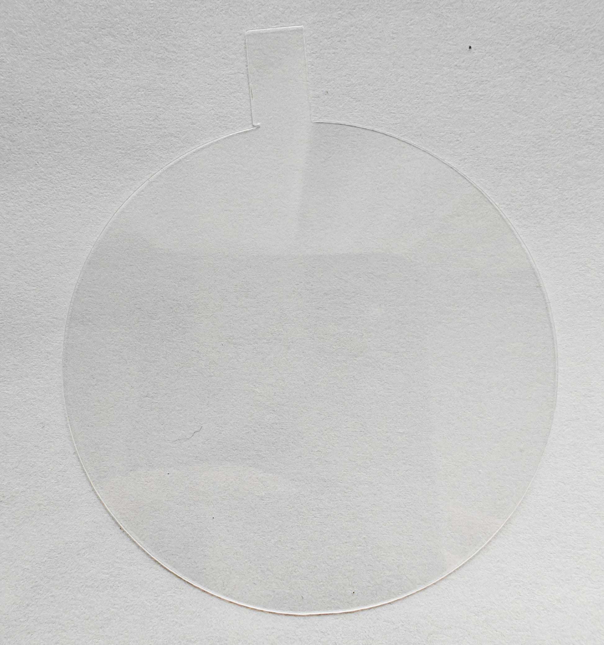 Transparent insert for 3" fillable ornaments