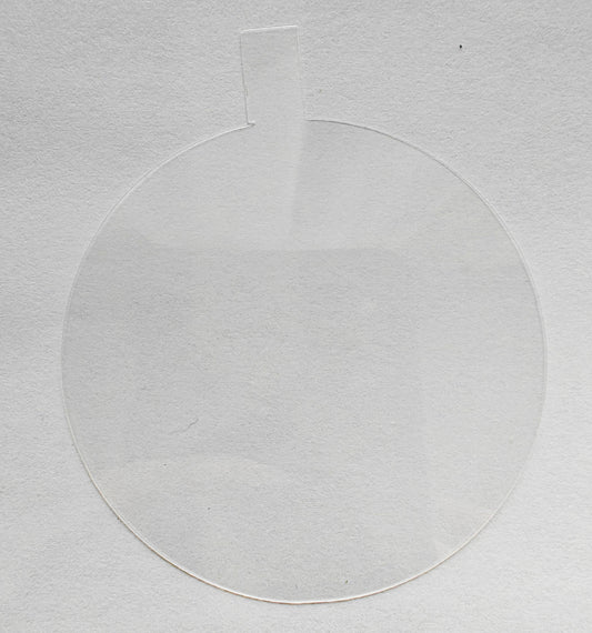 Transparent insert for 3" fillable ornaments