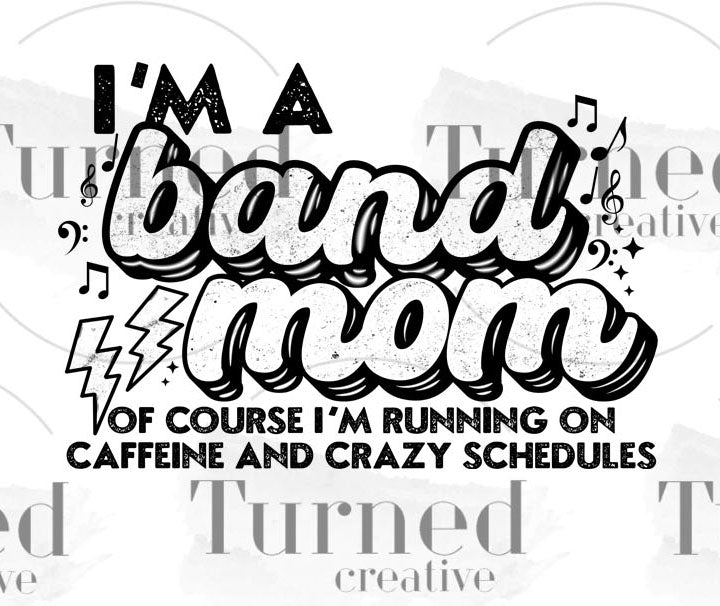 UV DTF Mini Decal: Band Mom