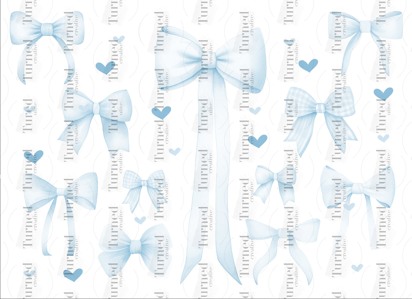 UV DTF Element Sheet: Coquette | Blue