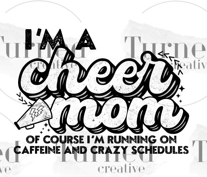 UV DTF Mini Decal: Cheer Mom