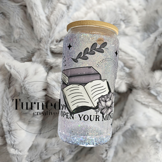 Book lover snowglobe tumbler 