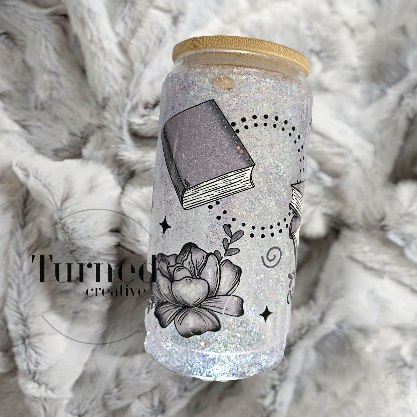 16 oz Open Your Mind | Bookish | Snow Globe Tumbler