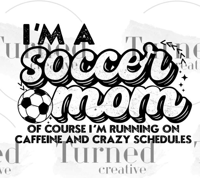 UV DTF Mini Decal: Soccer Mom