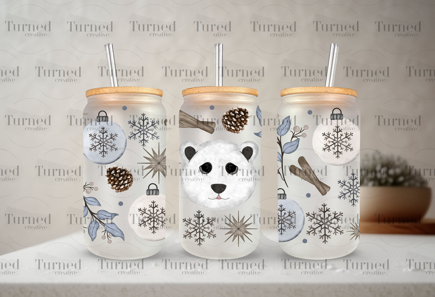 Christmas Winter Wonderland UV tumbler decal Wrap