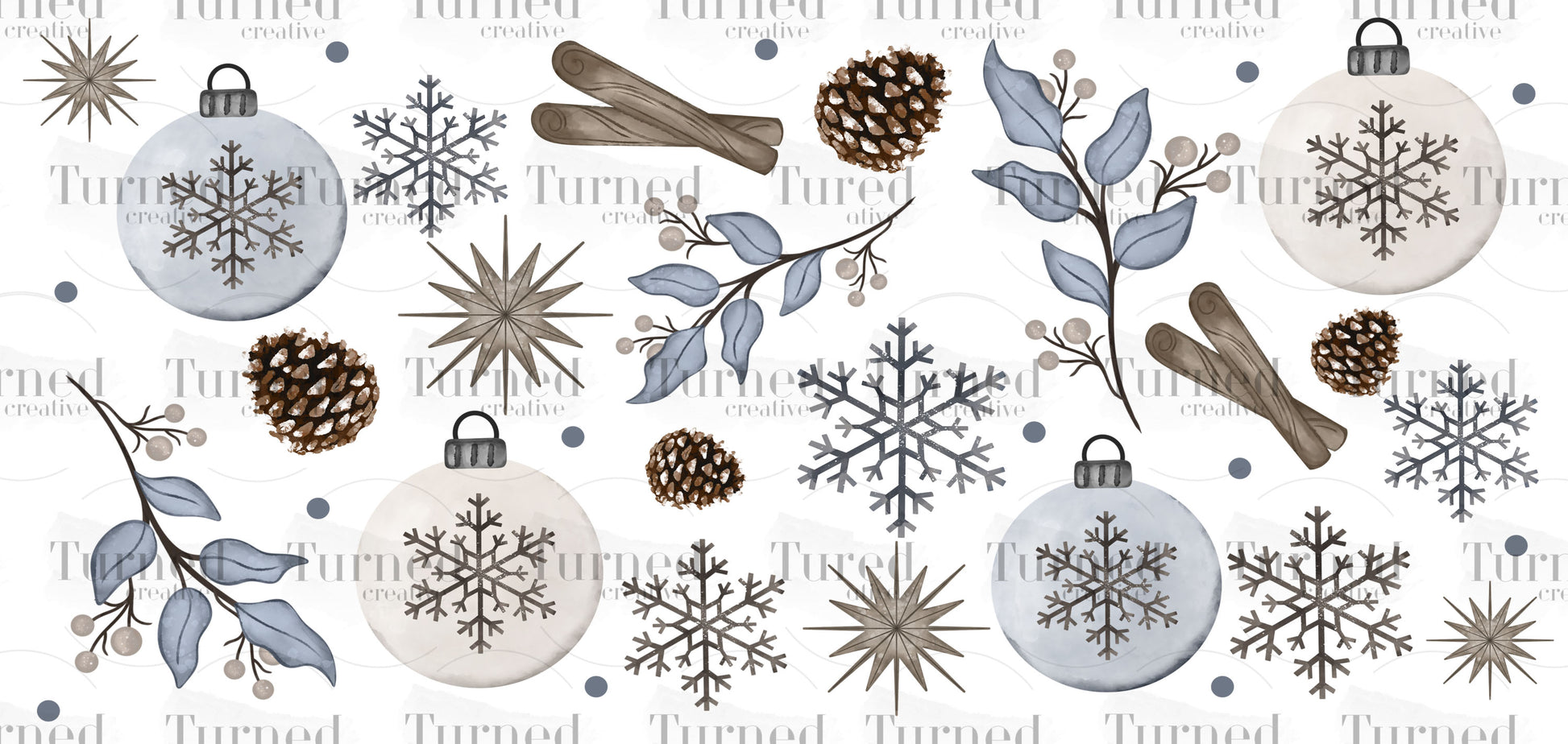 Christmas Winter Wonderland UV tumbler decal Wrap