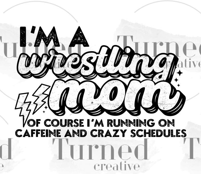 UV DTF Mini Decal: Wrestling Mom