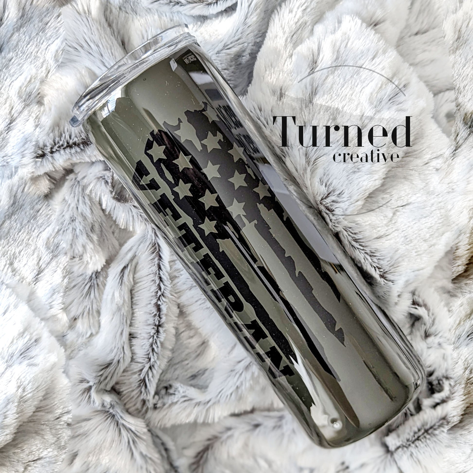 Men's or women's veteran handle tumbler